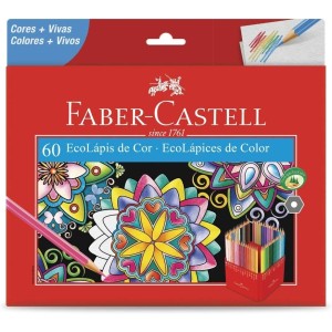 LAPIS DE COR 60 CORES FABER CASTELL