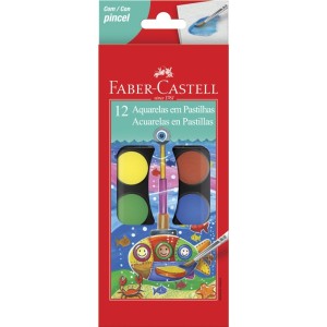 AQUARELA C/12 CORES FABER CASTELL