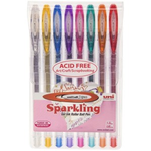 Caneta Gel 0.7mm Signo Sparkling C/8 Cores UNI-BALL